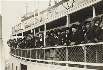 VARIOUS PHOTOGRAPHERS A vast photographic archive of circa 142 photographs documenting activity at Ellis Island by Augustus F. Sherman